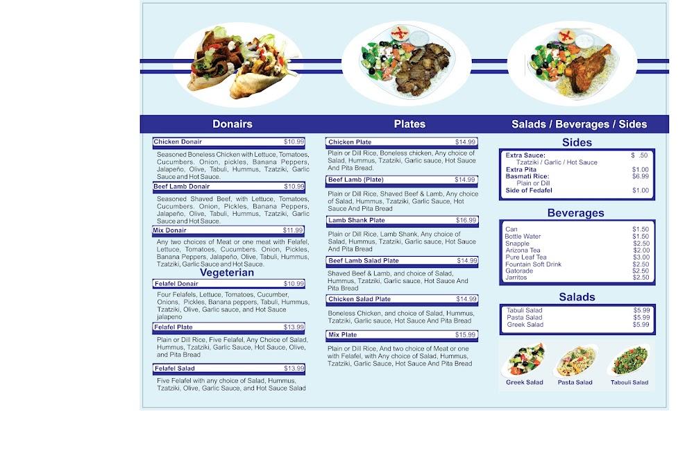 Mr. Greek Donair & Kebab Menu image 3
